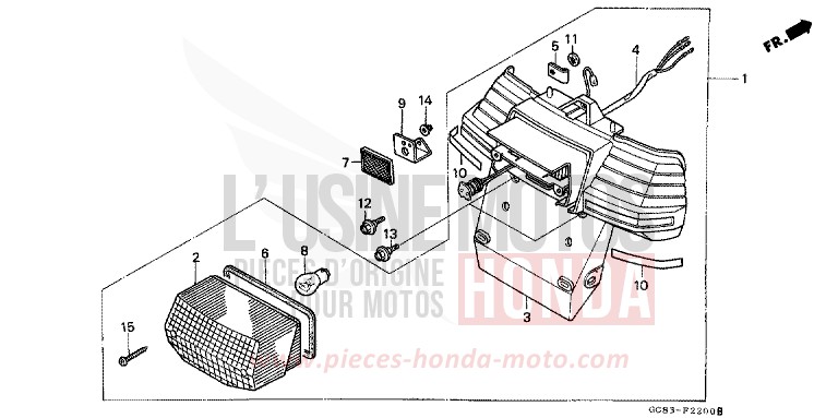HECKLEUCHTE von NHX 110 CASTLE GRAY METALLIC (NH174M) von 1990